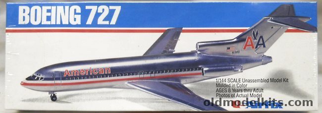 Airfix 1/144 American Airlines Boeing 727 - (727-100), 60010 plastic model kit